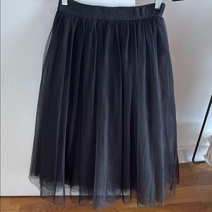 Elegant Black Tulle Skirt